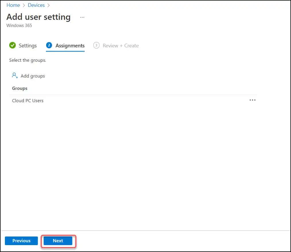 Restore Windows 365 Cloud PC | New Point-In-Time Restore 3 Configure point-in-time Restore Settings