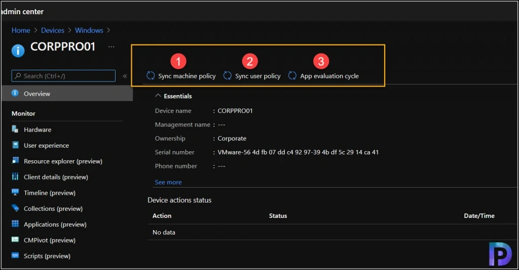 How to Run Device Actions from MEM Admin Center 1 Run Device Actions from MEM Admin Center