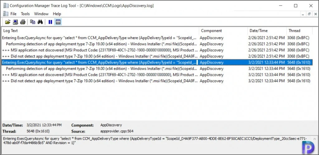 How to Run Device Actions from MEM Admin Center 12 Entering ExecQueryAsync for query select * from CCM_AppDeliveryType
