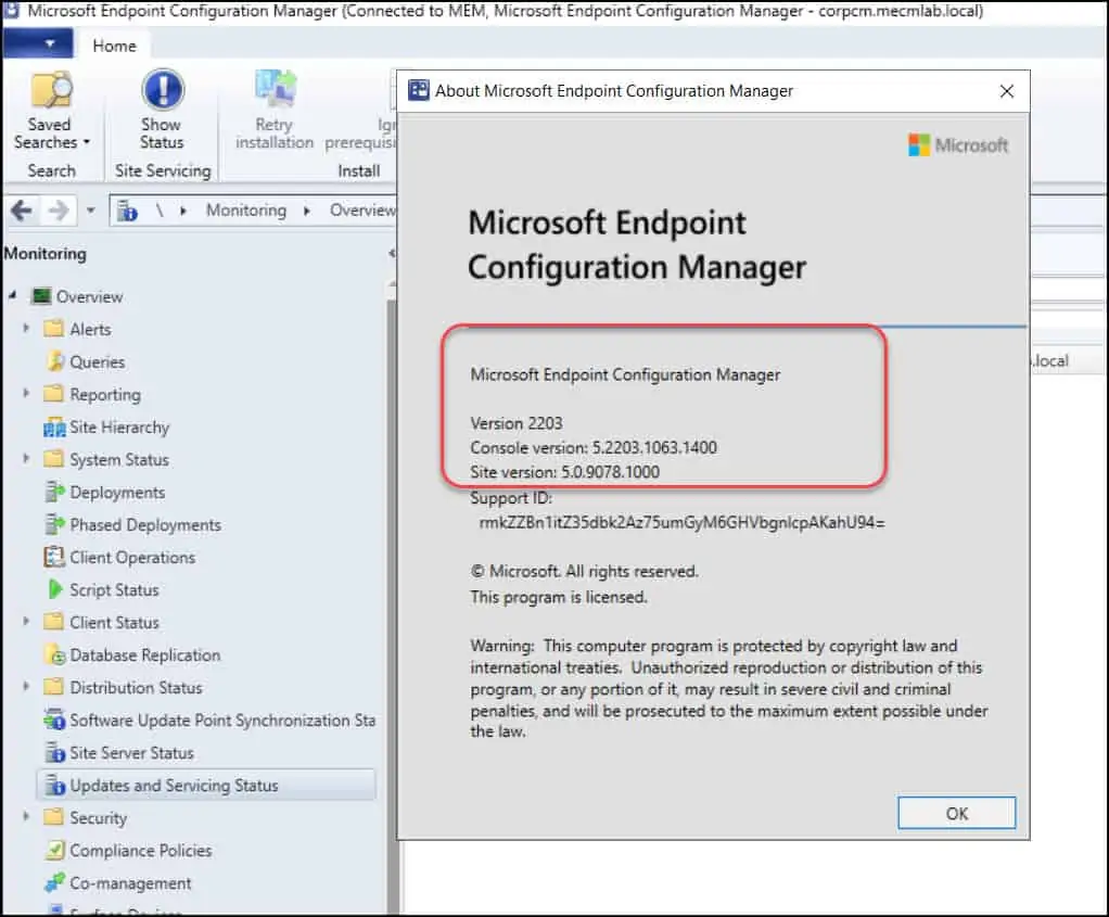 Complete SCCM 2203 Upgrade Guide 18 Verify SCCM 2203 Upgrade