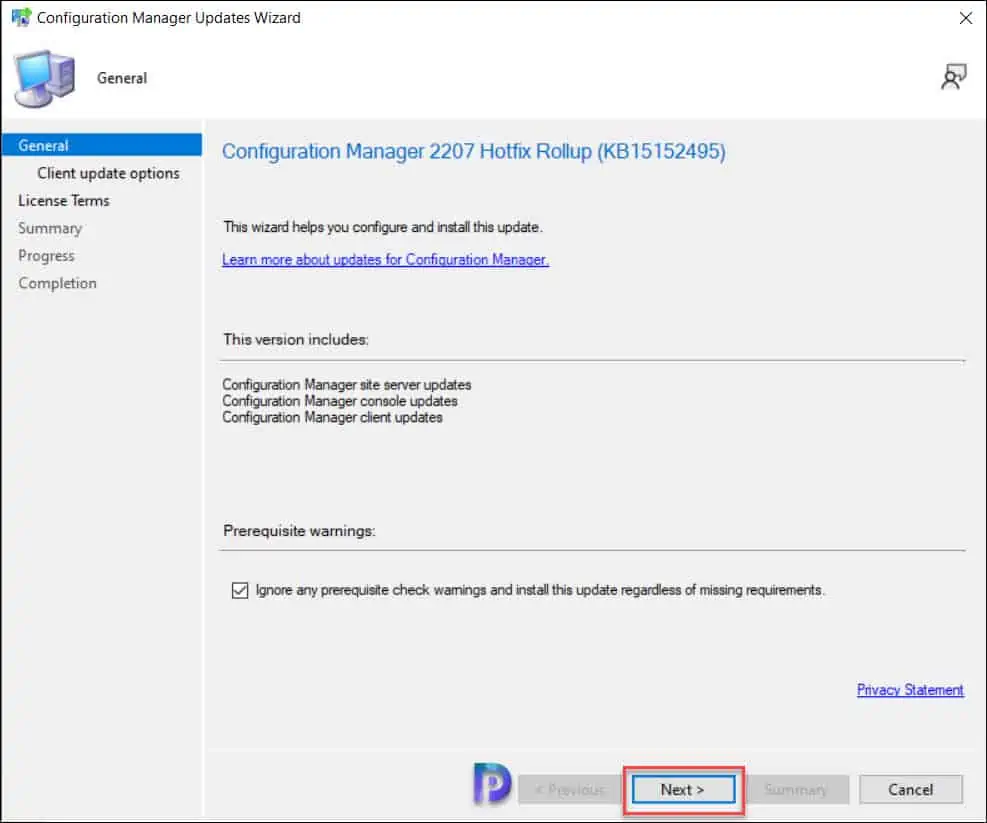New SCCM 2207 KB15152495 Hotfix Update Rollup and Fixes 2 Install SCCM 2207 KB15152495 Hotfix Update Rollup
