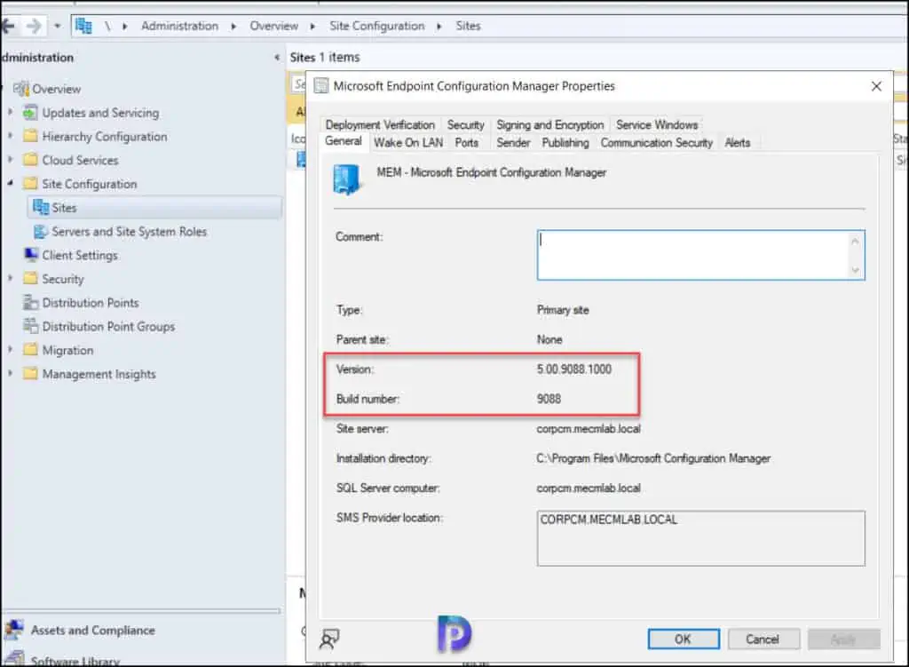 SCCM 2207 Upgrade Guide with New Features 14 SCCM 2207 Site Build Number