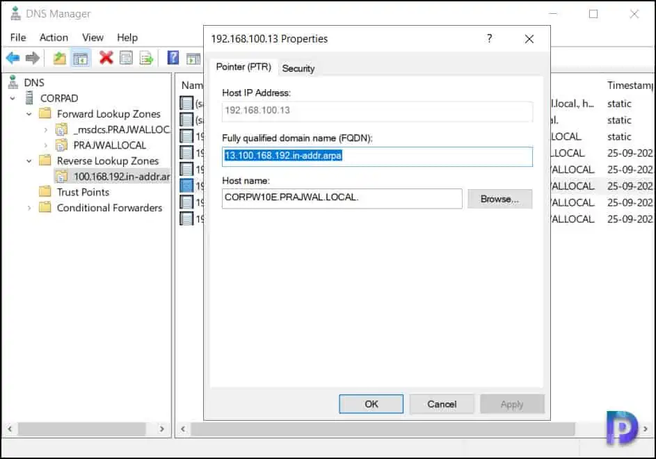 Fix SCCM AD Discovery method fails with error code 11001 3 Verify PTR Record in DNS | SCCM AD Discovery method fails with error code 11001