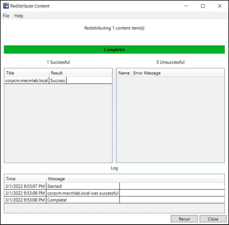 SCCM Content Distribution Monitor by Right Click Tools RCT 7 Right Click Tools - Redistribute Content