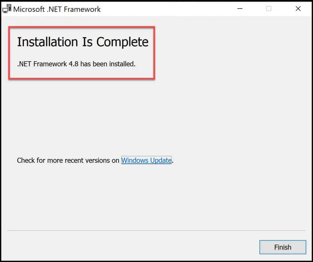 Fix SCCM Dot NET Prerequisite Check Warning 3 Fix SCCM Dot NET 4.8 Prerequisite Warning