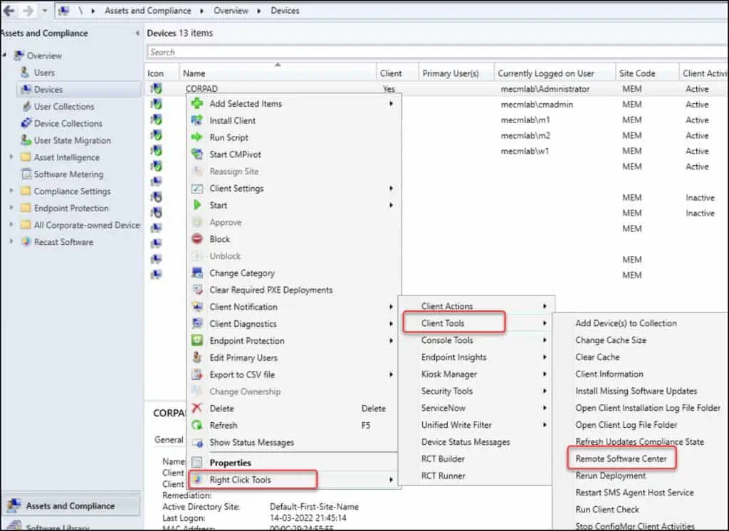 SCCM Remote Software Center | Right Click Tools 2 Launch SCCM Remote Software Center
