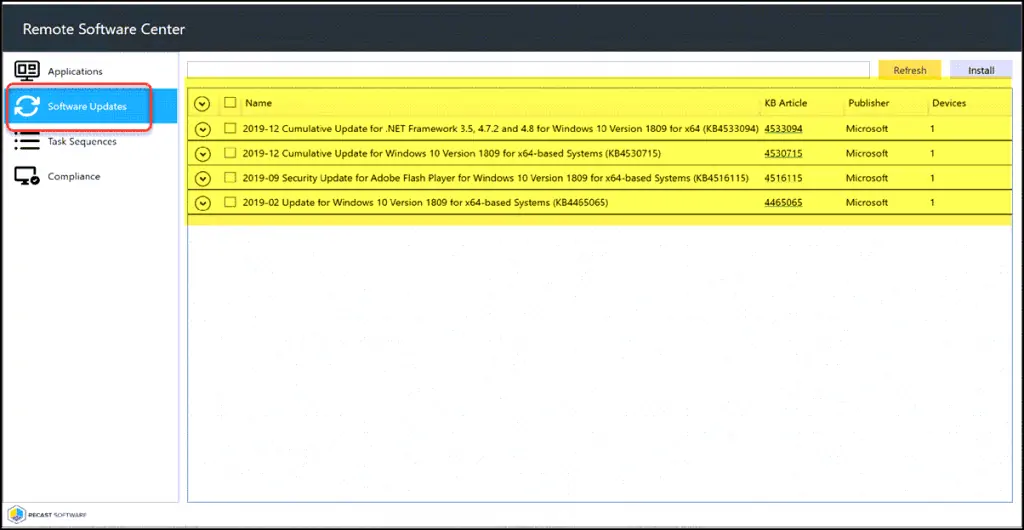 SCCM Remote Software Center | Right Click Tools 5 Manage Software Updates on Remote Computers