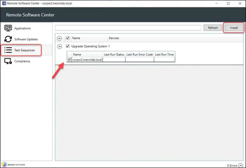 SCCM Remote Software Center | Right Click Tools 6 Trigger Task Sequence Install on Remote Computer