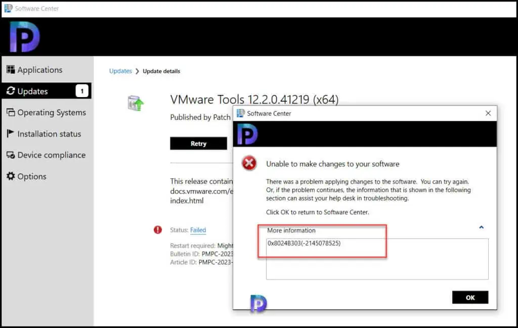 Fix: SCCM Updates Install Error 0x800b0109 | 0x8024b303 15 Error 0x8024b303 while installing SCCM Updates