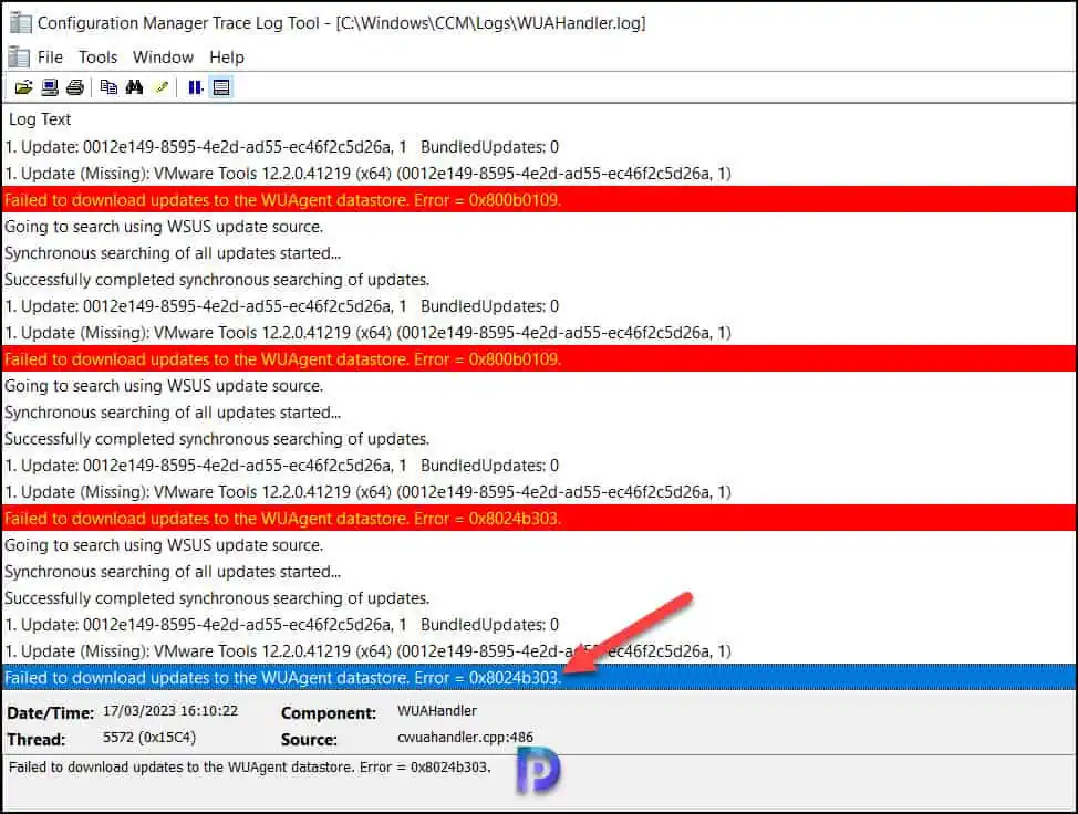 Fix: SCCM Updates Install Error 0x800b0109 | 0x8024b303 16 Error 0x8024b303 while installing SCCM Updates