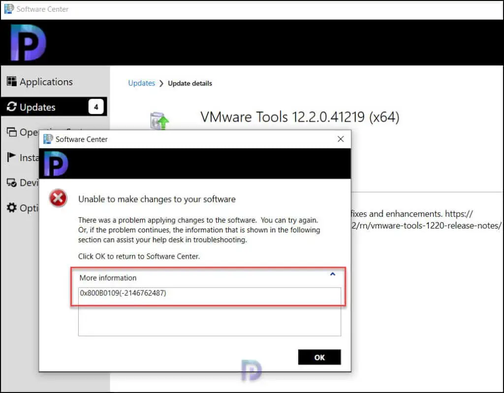 Fix: SCCM Updates Install Error 0x800b0109 | 0x8024b303 2 Software Center Error 0x800b0109