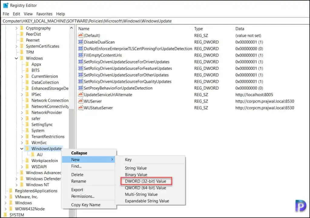 Fix: SCCM Updates Install Error 0x800b0109 | 0x8024b303 10 Allow signed updates for an intranet Microsoft update service location