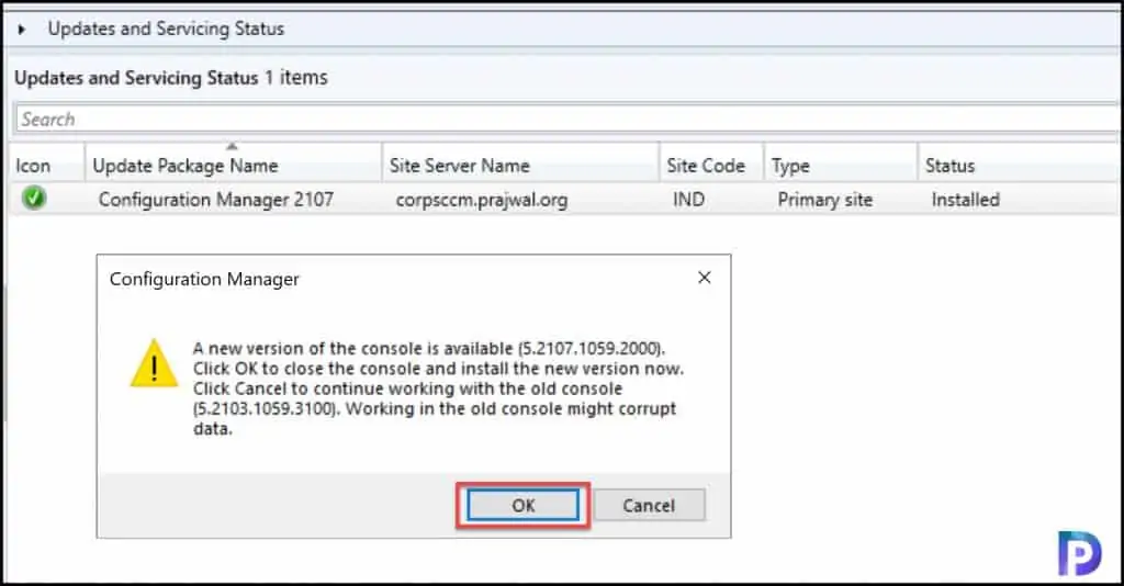 Complete SCCM 2107 Upgrade Guide 13 Configuration Manager Console Upgrade
