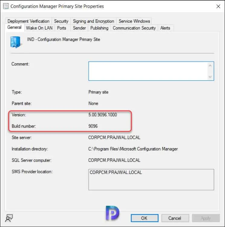 Complete SCCM 2211 Upgrade Guide 15 SCCM 2211 build number and version