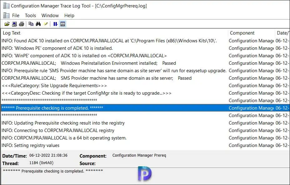 Complete SCCM 2211 Upgrade Guide 5 SCCM 2211 Prerequisite Check Completed