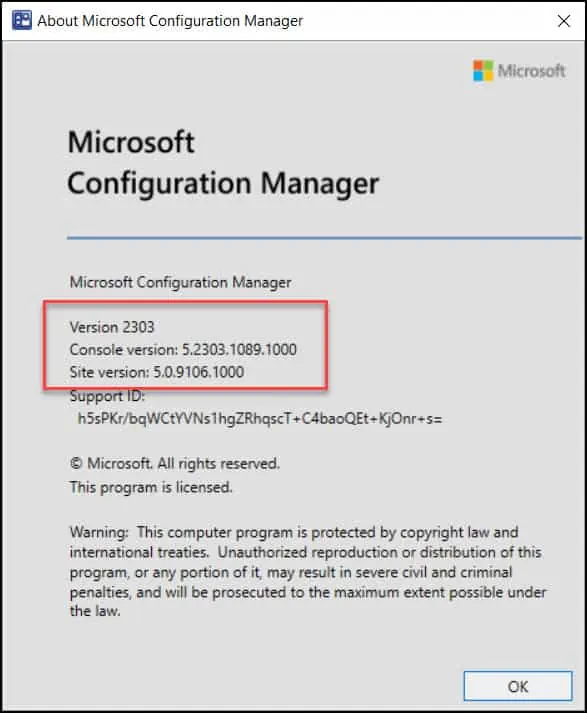 Complete SCCM 2303 Upgrade Guide 14 Verify SCCM 2303 Upgrade