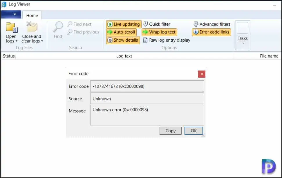 Fix SCCM OSD Error code 0xc0000098 PC Needs to be Repaired 1 Translate SCCM error code 0xc0000098