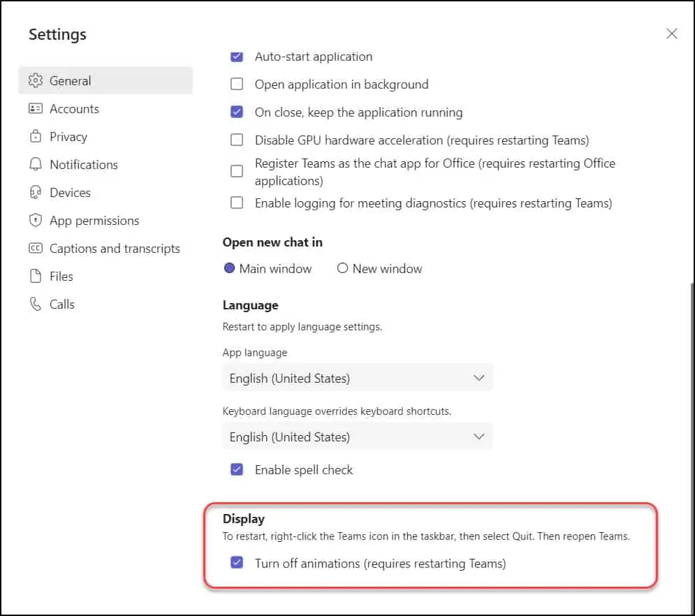 2 Ways to Turn Off Animations in Microsoft Teams 1 Turn off Animations in Microsoft Teams