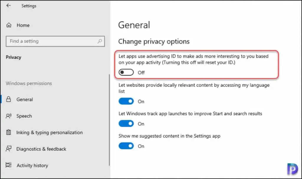 How to Disable Advertising ID using GPO (Group Policy) 1 Turn Off or Disable Advertising ID in Windows 10