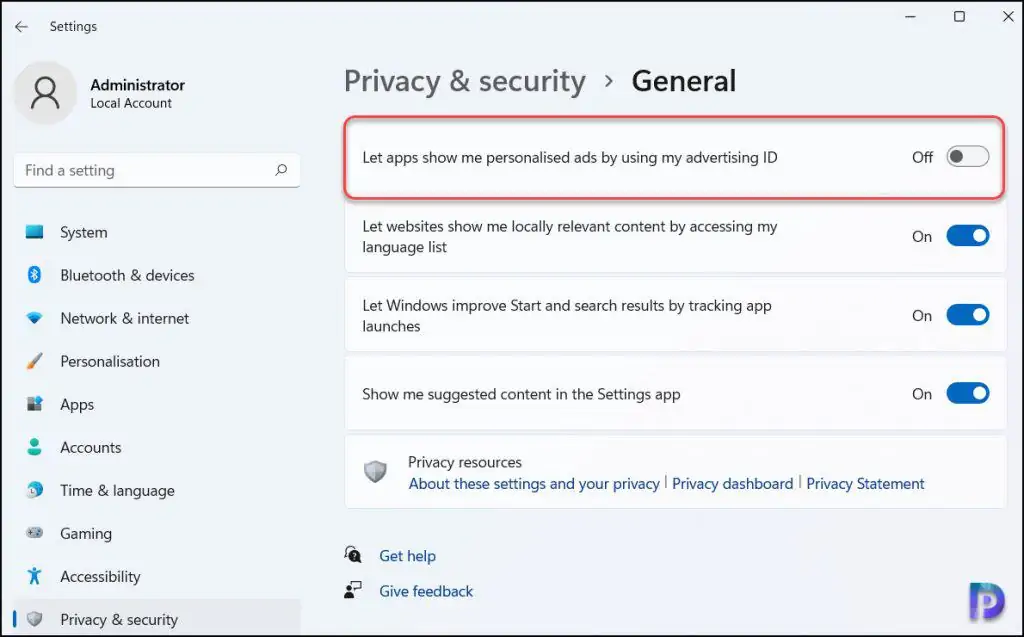 How to Disable Advertising ID using GPO (Group Policy) 2 Turn Off or Disable Advertising ID in Windows 11