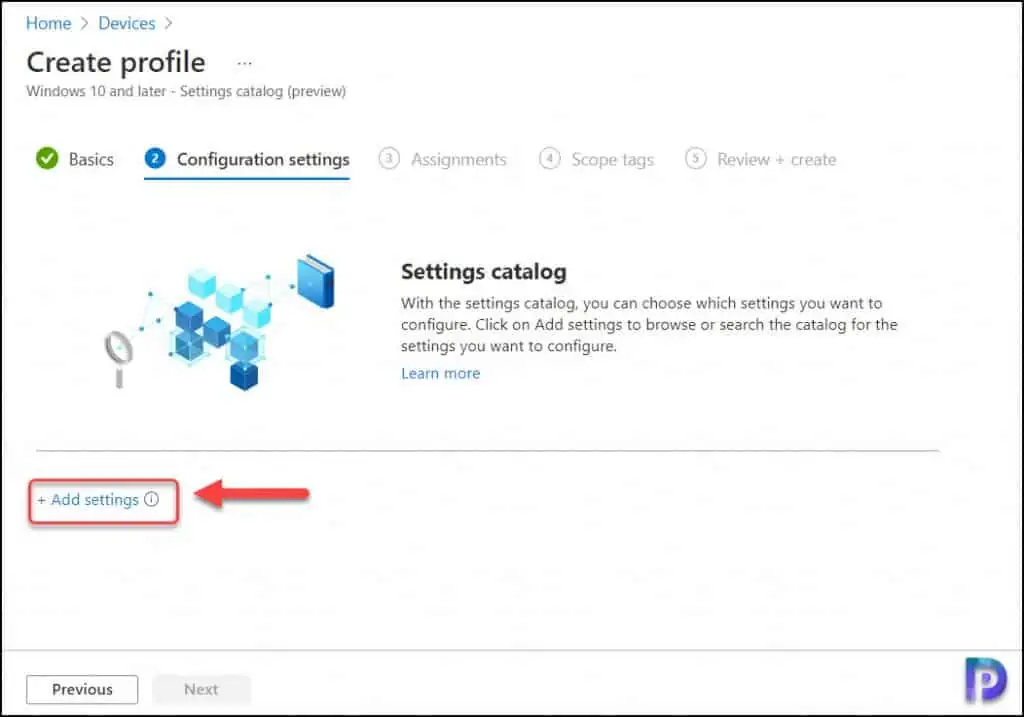 Turn Off Windows Mobility Center using Intune or GPO 5 Intune Settings Catalog - Add Settings