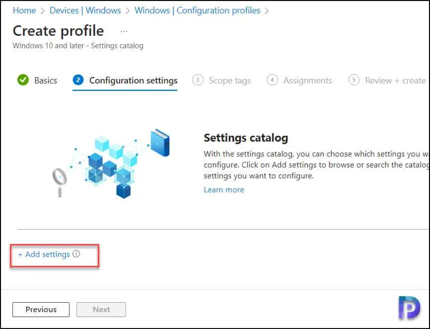 Intune Settings Catalog