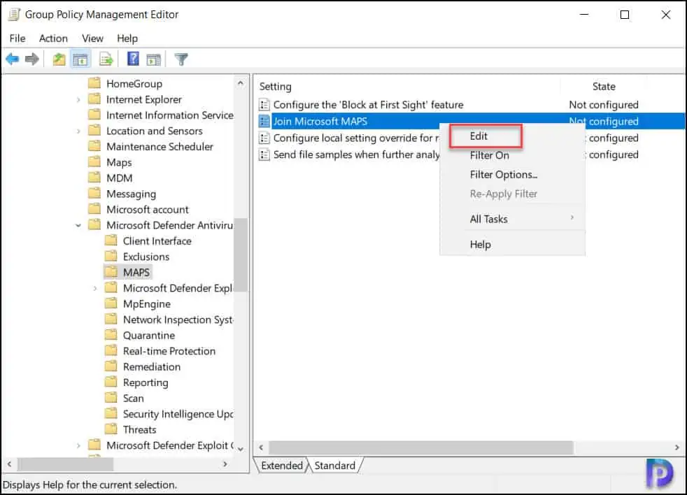 Turn on Cloud Protection in Microsoft Defender Antivirus 11 Configure Join Microsoft MAPS