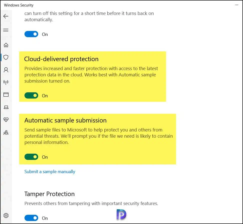 Turn on Cloud Protection in Microsoft Defender Antivirus 16 Enable Cloud Delivered Protection and Automatic Sample Submission