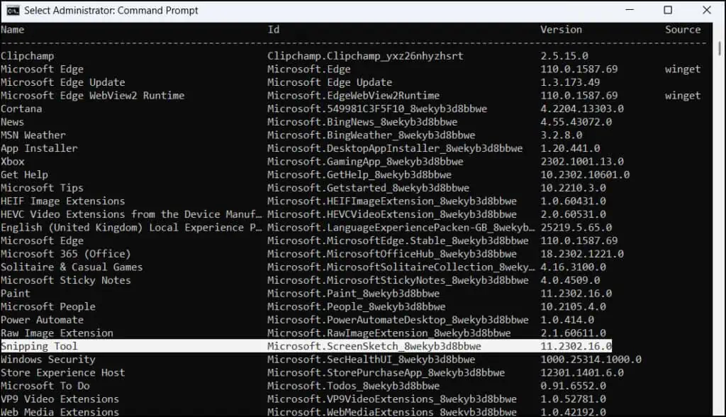 Remove or Uninstall Snipping Tool from Windows 10 / 11 4 Uninstall Snipping Tool using Command Line Winget