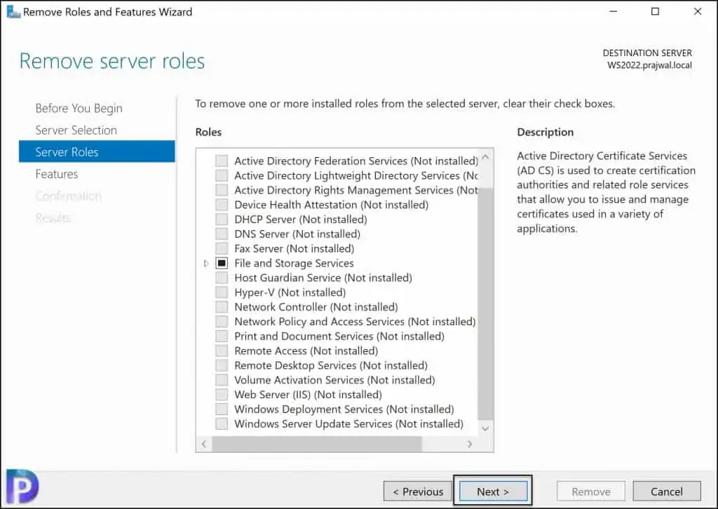 2 Best Ways to Uninstall WSUS Admin Console 2 Uninstall WSUS Admin Console using Server Manager