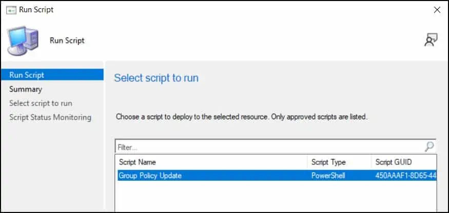 Using SCCM to Update Group Policy on Remote Computers