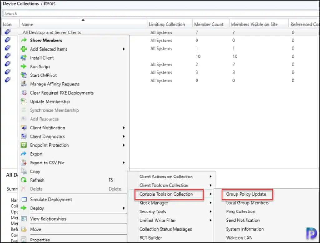 Update Group Policy on Remote Computers using Right Click Tools