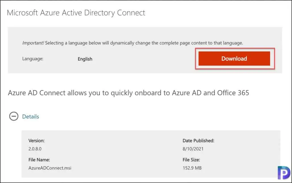 How to Deploy Azure AD Connect using SCCM 1 Download the latest Azure AD Connect Version