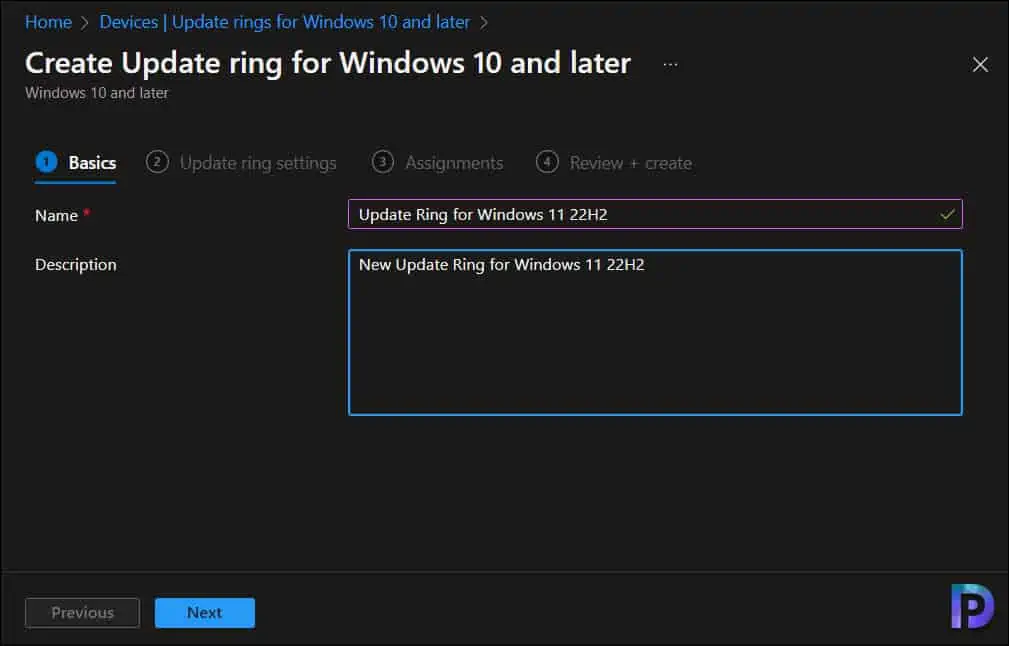Upgrade to Windows 11 22H2 using Intune | Endpoint Manager 2 Create Update Ring for Windows 11 22H2 in Intune