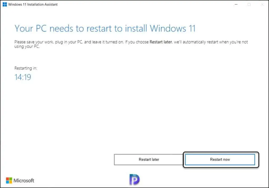 Best Guide to Upgrade to Windows 11 using Multiple Methods 19 Restart Computer to begin the Windows 11 Upgrade