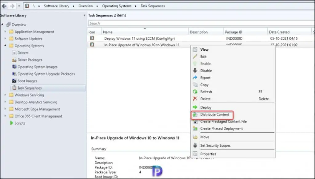 Best Guide to Upgrade to Windows 11 using Multiple Methods 46 Distribute the Windows 11 Task Sequence Content to Distribution Points