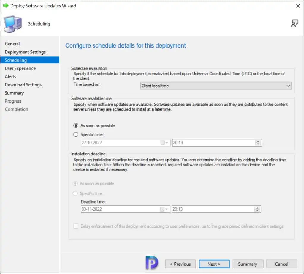 Windows 10 22H2 Upgrade using SCCM Feature Update Option 12 Deploy Windows 10 22H2 Feature Update using SCCM