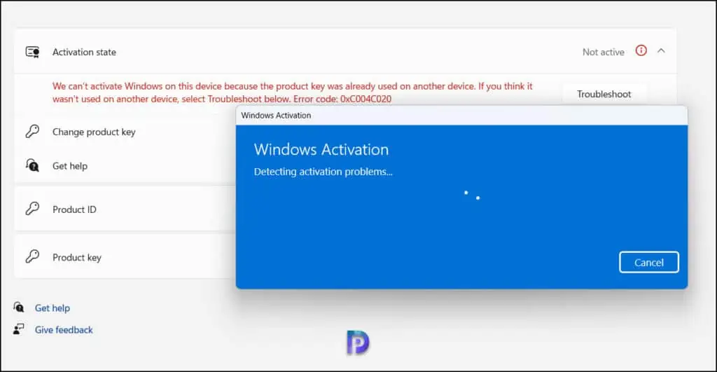 Fix: Windows Activation Error 0xC004C020 with 2 Easy Methods 3 Run the Windows Activation troubleshooter