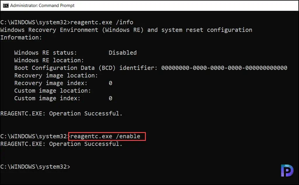 Fix Error 0x80070032 during Autopilot Reset of Windows Device 4 Fix Windows Autopilot Reset Error 0x80070032 | Enable WinRE